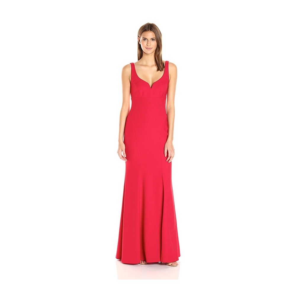 NWT Red Nicole Miller mermaid Evening Gown BS10093